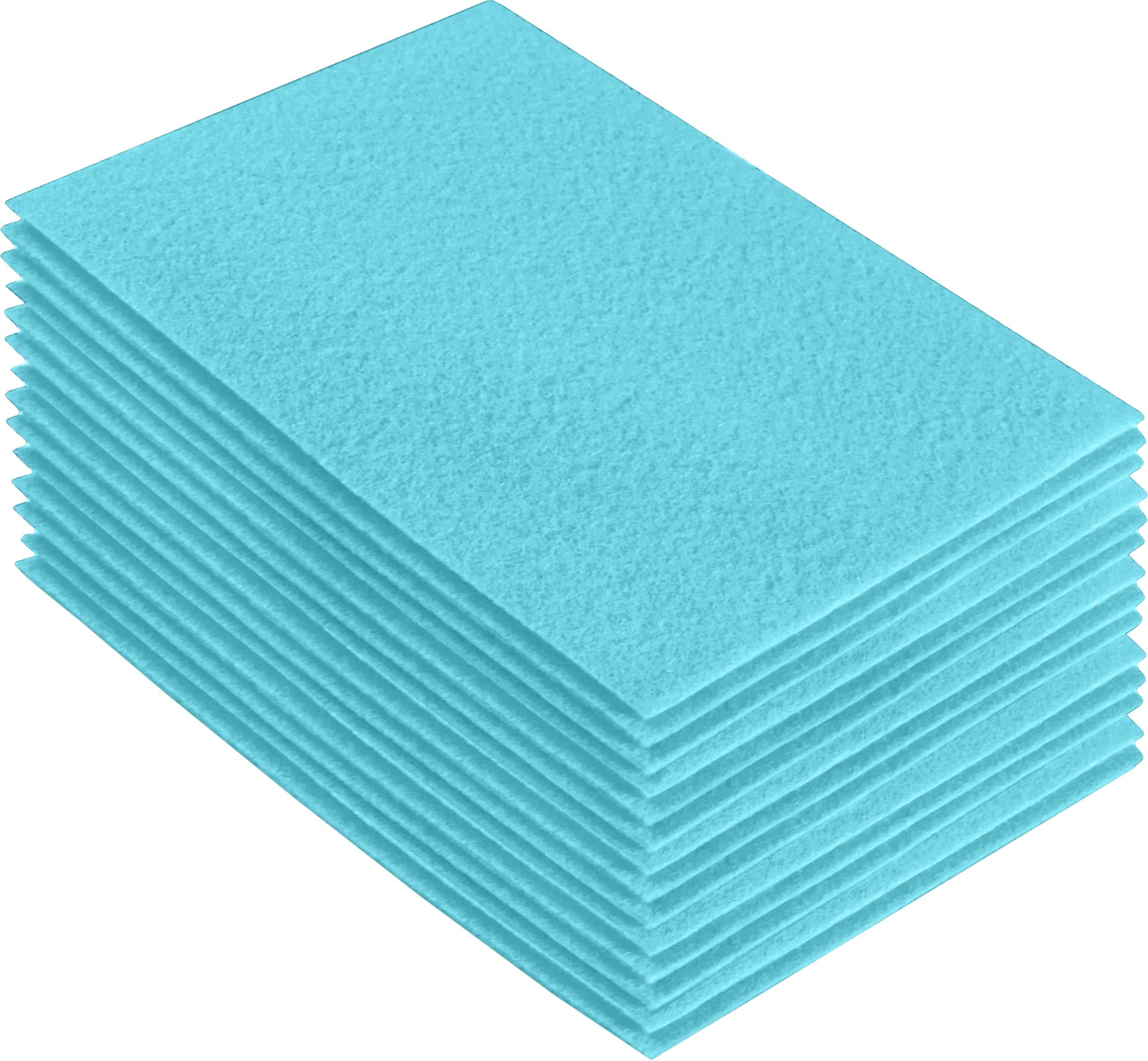 FabricLA Acrylic Felt Sheets For Crafts - Soft Precut 9" X 12" Inches (22.5cm X 30.5cm) Felt Squares - Use Felt Fabric Craft Sheets for DIY, Hobby, Costume, And Decoration - Baby Blue, 24 Pieces