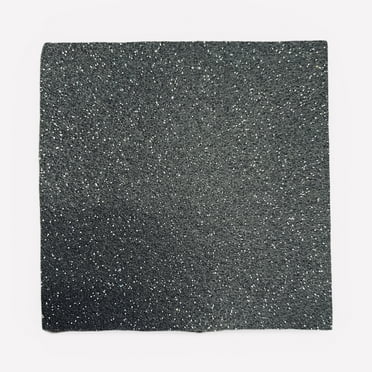 FabricLA Black Glitter Felt Coasters – Sparkling 4" x 4" Drink Coasters– Perfect for Parties, Home Décor, and Gifts