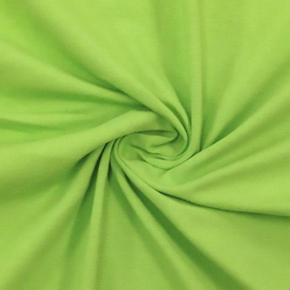 FabricLA Cotton Spandex Jersey Fabric - 10 oz, 4-Way Stretch, 60" Inch Wide by The Yard – Skirts, Tops, T-Shirts - Lime - 4 Continuous Yards