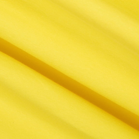 FabricLA Cotton Spandex Jersey Fabric - 10 oz, 4-Way Stretch, 60" Inch Wide by The Yard – Skirts, Tops, T-Shirts - Yellow, 50 Continuous Yards