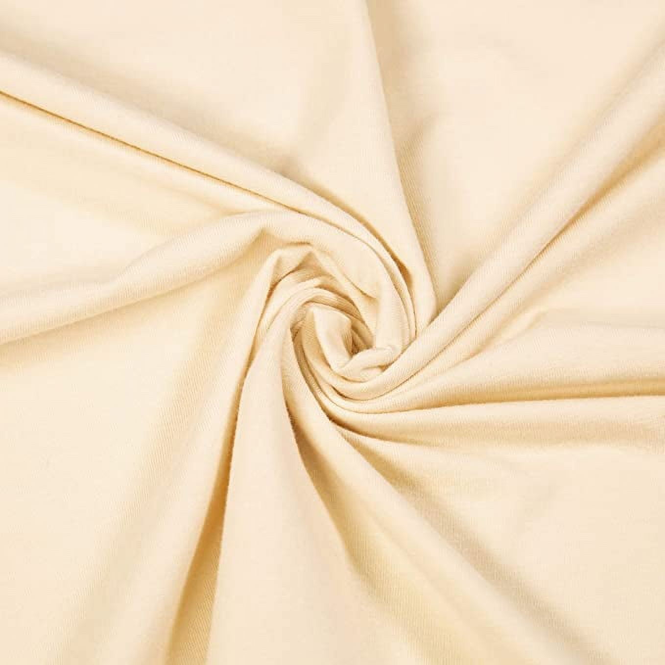FabricLA Cotton Spandex Jersey Fabric - 10 oz, 4-Way Stretch, 60" Inch Wide by The Yard – Skirts, Tops, T-Shirts
