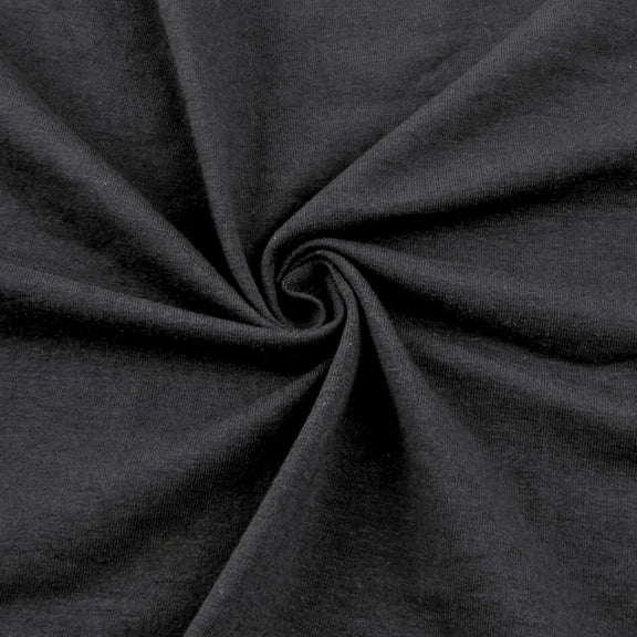 FabricLA Cotton Spandex Jersey Knit Fabric by The Yard 12OZ - 58/60" Inches (150 CM) Wide - Ultra Soft Cotton Spandex Blend - Use Our 4 Way Stretch Knit Fabric for Clothing - Charcoal 2tone, 1 Yard
