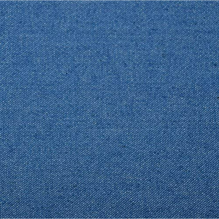 FabricLA Cotton Stretch Denim Fabric - 8 oz, 50” Inch Wide by The Yard -  Stylish Jeans Jackets Skirts & Dresses - Blue, 5 Continuous Yards