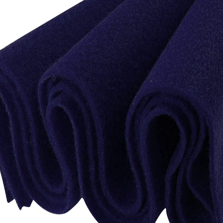 FabricLA Craft Felt Fabric - 18 X 18 Inch Wide & 1.6mm Thick Felt Fabric  by The Yard - Navy Blue 031 - Use This Soft Felt Roll for Crafts - Felt  Material Pack 