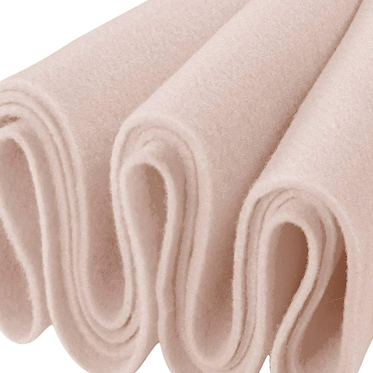 FabricLA Craft Felt Fabric - 18 X 18 Inch Wide & 1.6mm Thick Felt Fabric  by The Yard - Sand 101 - Use This Soft Felt Roll for Crafts - Felt Material  Pack 