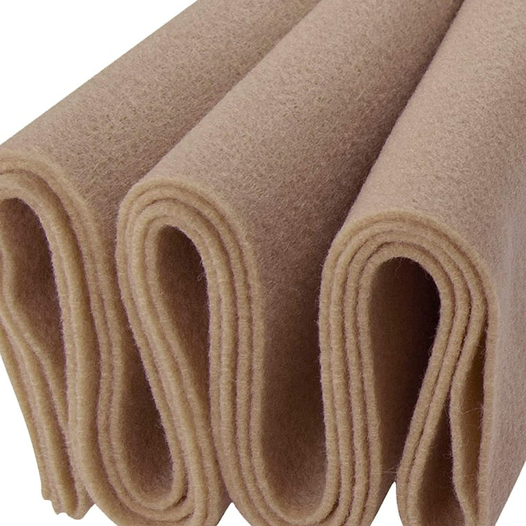 FabricLA Craft Felt Fabric - 18 X 18 Inch Wide & 1.6mm Thick Felt Fabric  by The Yard - Sandy A048 - Use This Soft Felt Roll for Crafts - Felt