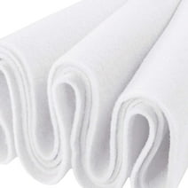FabricLA Craft Felt Fabric - 18" X 18" Inch Wide & 1.6mm Thick Felt Fabric by The Yard - White - Use This Soft Felt Roll for Crafts - Felt Material Pack