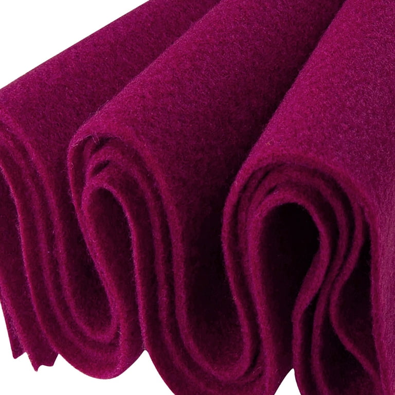 FabricLA Craft Felt Fabric - 36 X 36 Inch Wide & 1.6mm Thick Felt Fabric  - Use This Soft Felt for Crafts - Felt Material Pack - Neon Pink A007