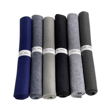 FabricLA Craft Felt Rolls 6 Pieces - 12" X 18" Inches Assorted Color Non-Woven Soft Felt Material - Acrylic Felt Roll for DIY Craftwork, Sewing and Patchwork - Colorful Grays