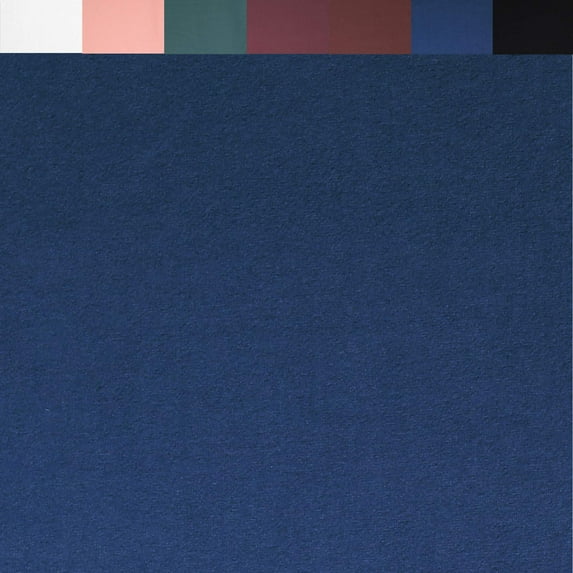 FabricLA DTY Double Brushed Knit Jersey 190 GSM - 58/60" Inches (150 CM) Wide - Soft Polyester Spandex Fabric - 2 Way Stretch Knit Fabric - P. Blue, 5 Continuous Yards