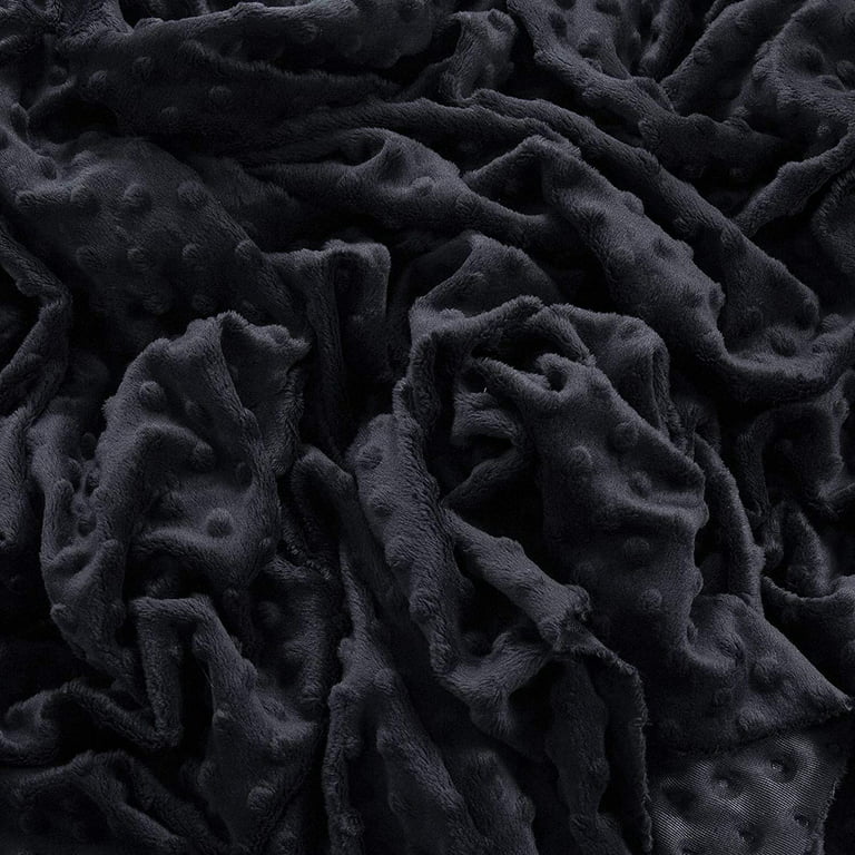 FabricLA Plain Navy Minky Fabric - Soft and Minky Fabric - 58/60 Inches  (150 CM) Wide - Solid Navy Minky Fabric by The Yard - Baby Minky Fabric -  Navy Solid, 5 Continuous Yards 