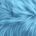 thumbnail image 1 of FabricLA Faux Fur Fabric - 16 Packs Square Fur Material Fabric - 10” X 10” Inches - Shaggy Fur Patches Fabric Cuts Chair Cover Seat Cushion for DIY Craft - Baby Blue, 1 of 6