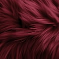 thumbnail image 1 of FabricLA Faux Fur Fabric | 36" Round Circular Fluffy Shaggy Faux Fur Fabric | Use Round Faux Fur for Carpet, Kids Play Mats, Bedroom, Christmas Decoration. (Burgundy), 1 of 6