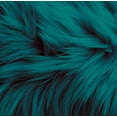 thumbnail image 1 of FabricLA Faux Fur Fabric - 4" x 4" inches, 4 Packs Dk Turquoise, 1 of 6