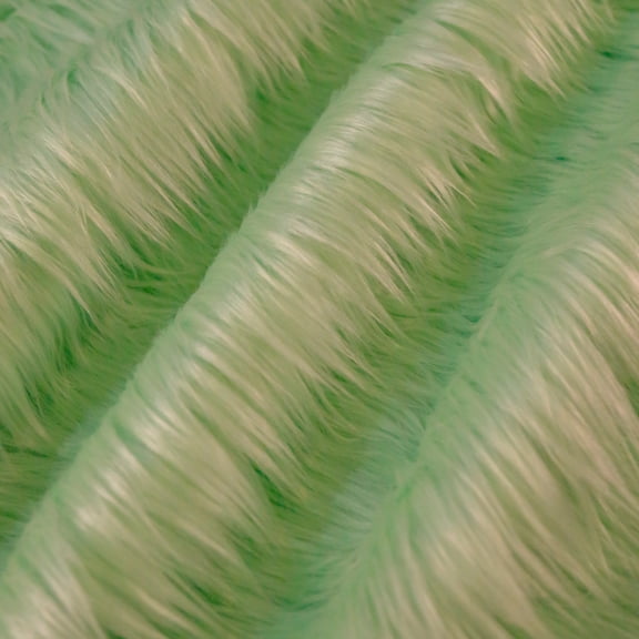 FabricLA Faux Fur Fabric - 4" x 4" inches, 4 Packs Mint