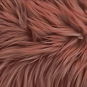 FabricLA Faux Fur Fabric - 4 Packs Square Fur Material Fabric - 6” X 6” Inches - Shaggy Fur Patches Fabric Cuts Chair Cover Seat Cushion for DIY Craft - Mocha Mousse