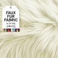 thumbnail image 1 of FabricLA Hypoallergenic Long Pile Shaggy Plush Faux Fur Fabric by The Yard, Off White, 5 Yard, 1 of 8