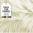 thumbnail image 1 of FabricLA Faux Fur Fabric Fluffy Fuzzy Fake Fur | Faux Fur Fabric by The Yard, Off White, Half Yard, 1 of 7
