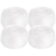 FabricLA Faux Fur Ribbon Trim Fabric - 1" Wide x 72" Long (6 FT) - Soft Christmas Fur Great for Crafting, Sewing, and Decorating - White
