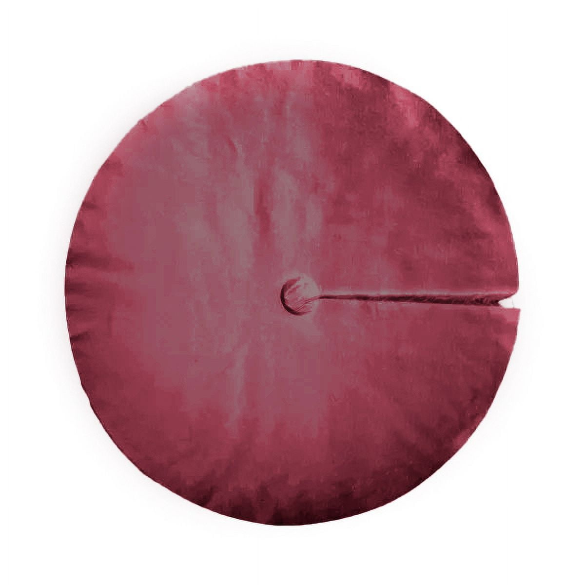 FabricLA Faux Fur Tree Skirt Burgundy Fluffy Tree Skirt 30 inches