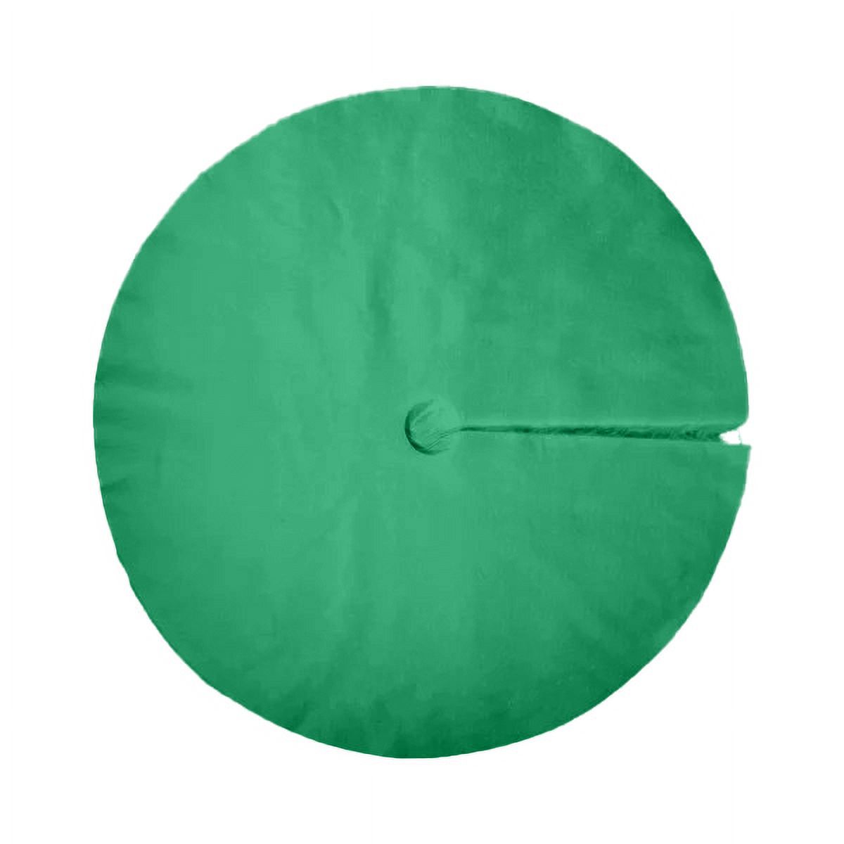 FabricLA Faux Fur Tree Skirt Kelly Green Fluffy Tree Skirt 60