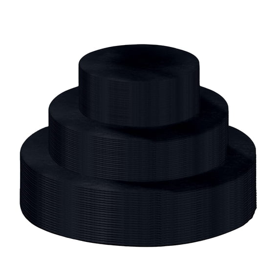 FabricLA Felt Plate Divider, 48-Piece Set of Round Black Felt Pads for Noise Reduction and Surface Protection