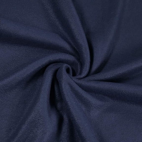 FabricLA Fleece Fabric by The Yard | 1 Yards 36" X60" Inch Wide | Soft Anti-Pill Polar Fleece | Blanket, Throw, Poncho, Pillow Cover, PJ Pants, Booties, Eye Mask - Navy