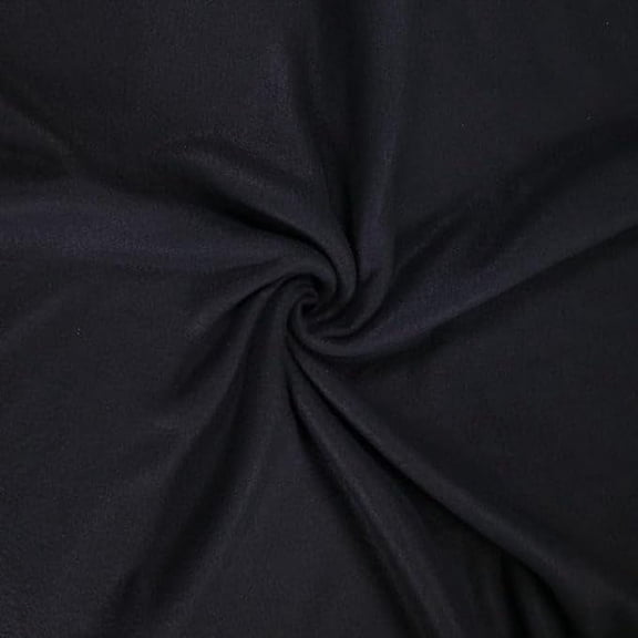 FabricLA Plush Polyester Durable Fleece Fabric by The Yard | Soft Anti-Pill Polar Fleece - Black