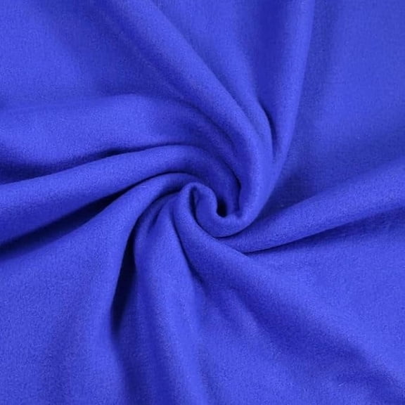 FabricLA Fleece Fabric by The Yard | 2 Yards 72"X60" Inch Wide | Soft Anti-Pill Polar Fleece | Blanket, Throw, Poncho, Pillow Cover, PJ Pants, Booties, Eye Mask - Royal Blue