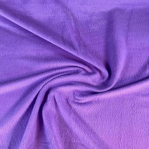 FabricLA Fleece Fabric by The Yard | 9" x 60" Wide Wide | Soft Anti-Pill Polar Fleece Fabric | Fleece Material Blanket, Throw, Poncho, Pillow Cover, Booties - Lavender Fleece by The Yard