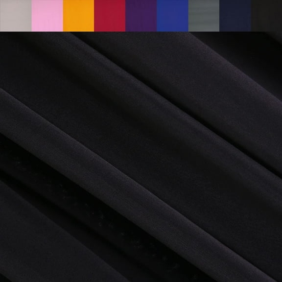 FabricLA ITY Knit Jersey Polyester Spandex Fabric by The Yard - 60" Inch Wide, 2-Way Stretch - Costumes & Dancewear - Black, 5 Continuous Yards