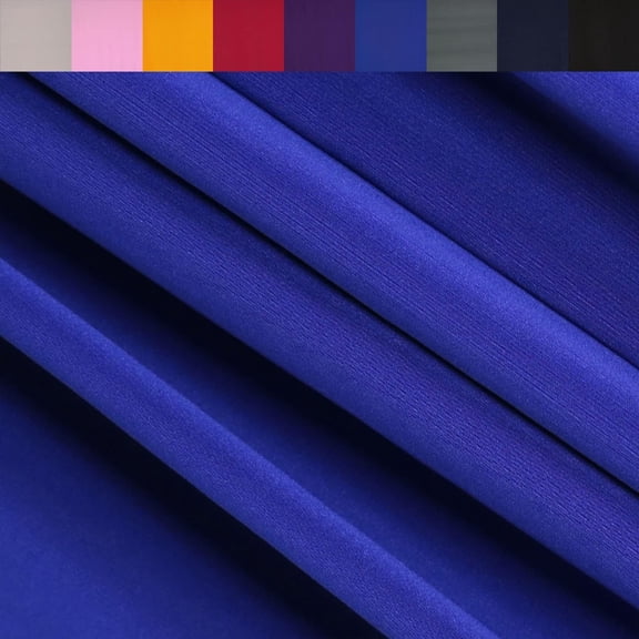 FabricLA ITY Knit Jersey Polyester Spandex Fabric by The Yard - 60" Inch Wide, 2-Way Stretch - Costumes & Dancewear - Royal Blue, Half Yard