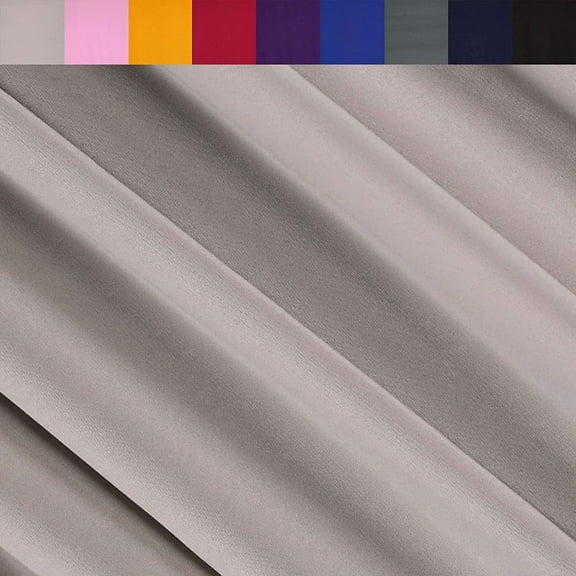 FabricLA ITY Knit Jersey Polyester Spandex Fabric by The Yard - 60" Inch Wide, 2-Way Stretch - Costumes & Dancewear - Silver, 4 Continuous Yards
