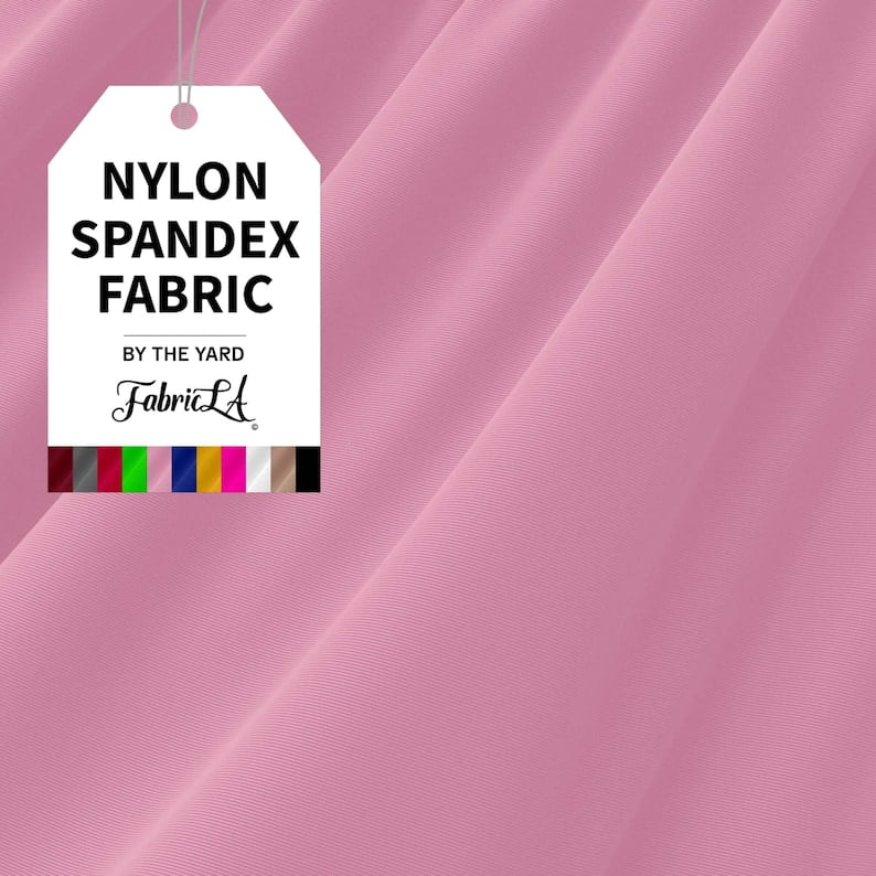 FabricLA Nylon Spandex Matte Tricot Fabric For Swimwear 230 GSM - 4 Way Stretch  Fabric - 58/60 Inches (150 CM) Wide