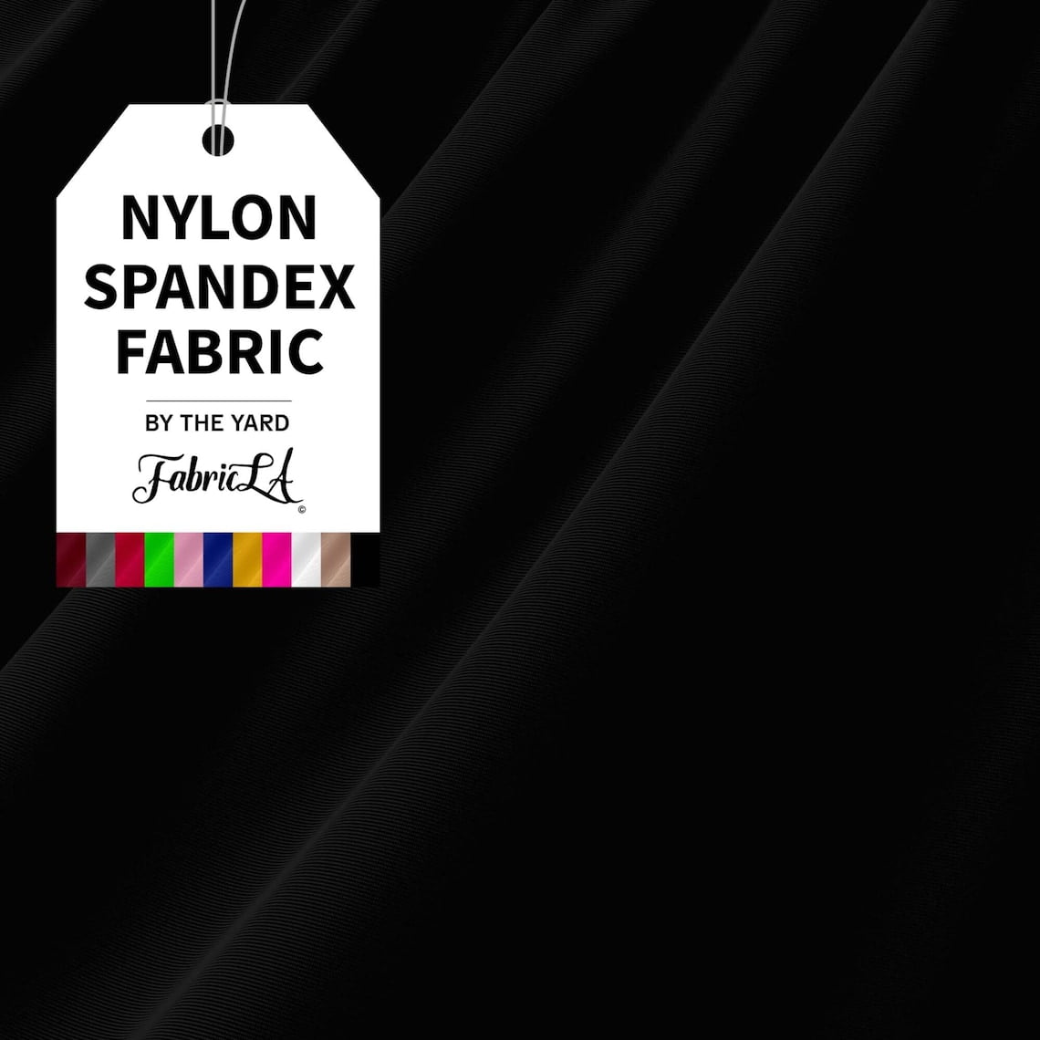 BLACK Lycra Spandex 4 Way Stretch Fabric 150cm