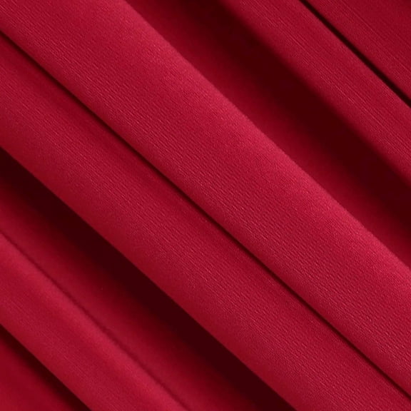 FabricLA | Rayon Jersey Spandex | 4 Way Stretch | Knit Fabric | 60" Wide | 240gsm Medium to Heavy Weight Red by The Yard
