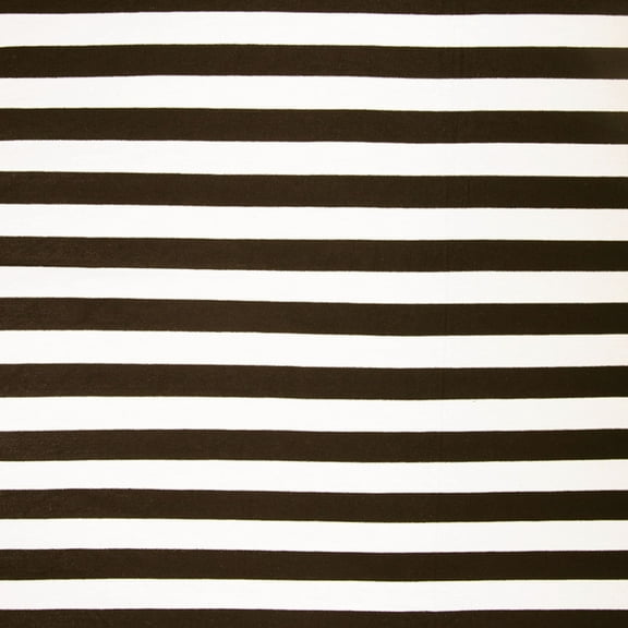 FabricLA Rayon Spandex Jersey Knit Fabric 1" Stripes - 58/60" Inches (150 CM) Wide by The Yard - 4 Way Stretch Fabric - Light to Medium Fabric 220 GSM - (Off White, Black)