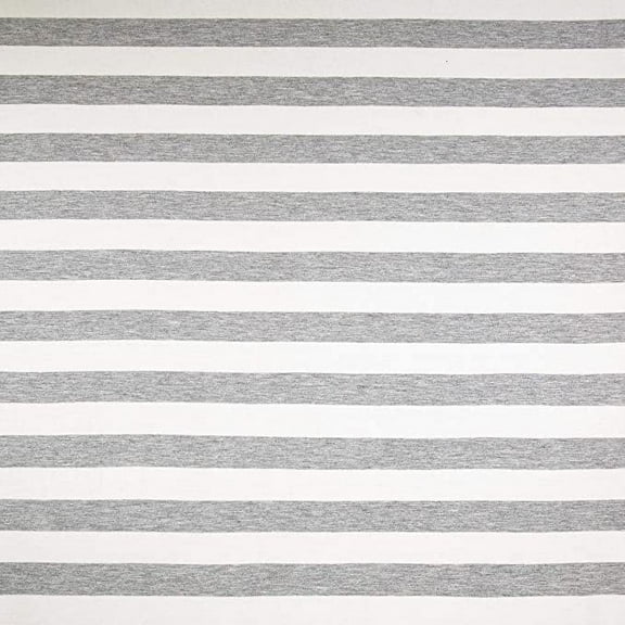 FabricLA Rayon Spandex Jersey Knit Fabric Stripes - 58/60" Inches (150 cm) Wide by The Yard - 4 Way Stretch Fabric - Light to Medium Fabric 220 GSM