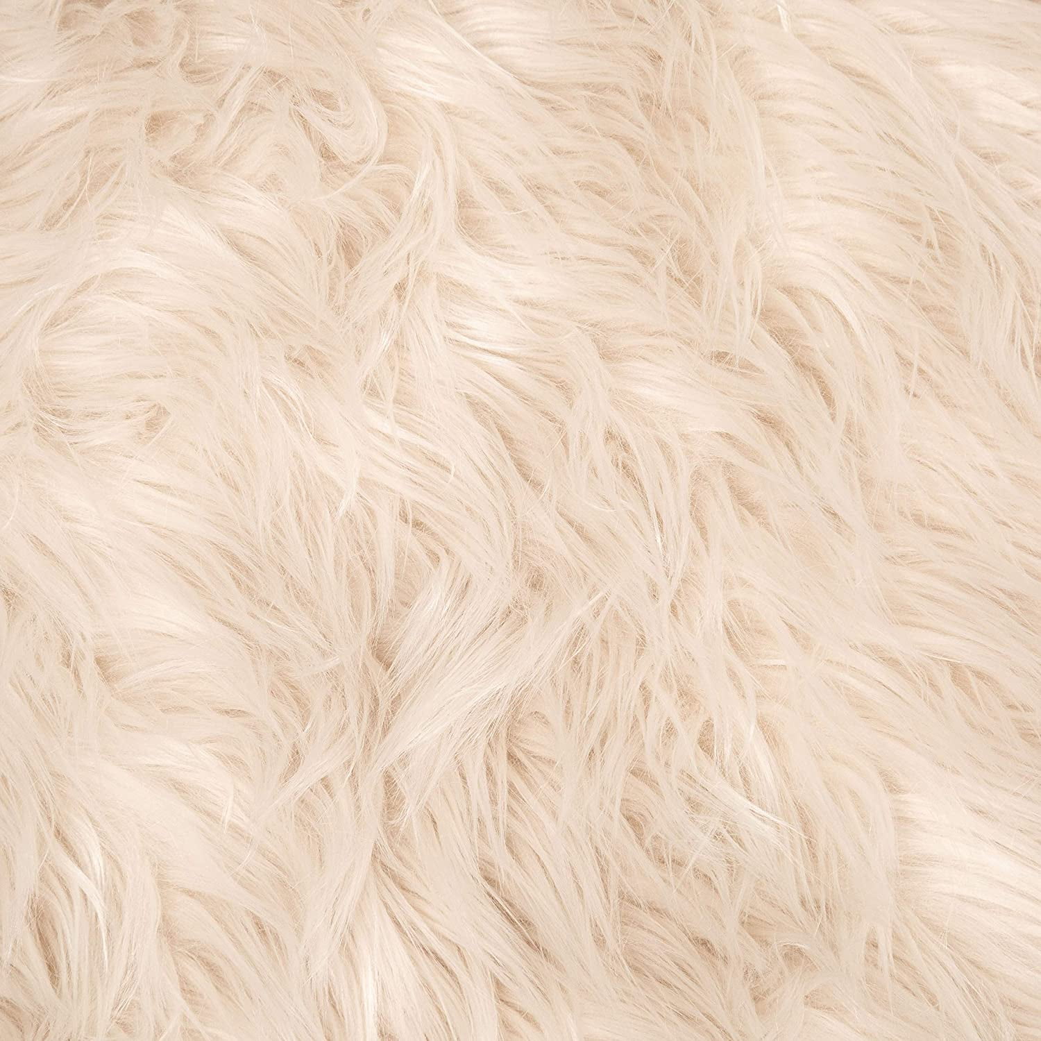 FabricLA Shaggy Faux Fur Fabric - 20 X 20 Inches Pre Cut - Use Fake Fur  Fabric for DIY Craft, Fashion Accessory, Home Decoration, Hobby