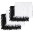 thumbnail image 1 of FabricLA Shaggy Faux Fur Fabric - 30" X 30" Inches Pre-Cut - Use Fake Fur Fabric for DIY, Craft Fur Decoration, Fashion Accessory, Hobby - 2 White & 2 Black Pack Fur Fabric, 1 of 10