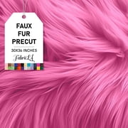 FabricLA Shaggy Faux Fur Fabric - 30" X 36" Inches Pre Cut - Use Fake Fur Fabric for DIY Craft, Fashion Accessory, Home Decoration, Hobby