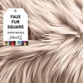 thumbnail image 1 of FabricLA Shaggy Faux Fur Fabric - 30" X 30" Inches Pre-Cut - Use Fake Fur Fabric for DIY, Craft Fur Decoration, Fashion Accessory, Hobby - Latte Fur Fabric, 1 of 9