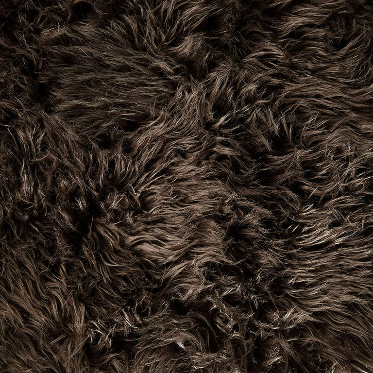FabricLA Shaggy Faux Fur Fabric - 4 X 4 Inches Pre Cut - Use Fake Fur  Fabric for DIY Craft, Fashion Accessory, Home Decoration, Hobby 