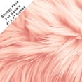 thumbnail image 1 of FabricLA Shaggy Faux Fur Square - 4" X 4" Inches Pre-Cut - Use Fake Fur Fabric for DIY, Craft Fur Decoration, Fashion Accessory, Gnome, Hobby - Peach, 1 of 9