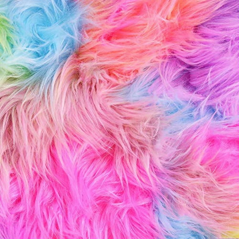 FabricLA Shaggy Faux Fur Fabric by The Yard - 72 x 60 Inches (180 cm x  150 cm) - Craft Furry Fabric for Sewing Apparel, Rugs, Pillows, and More -  Faux Fluffy