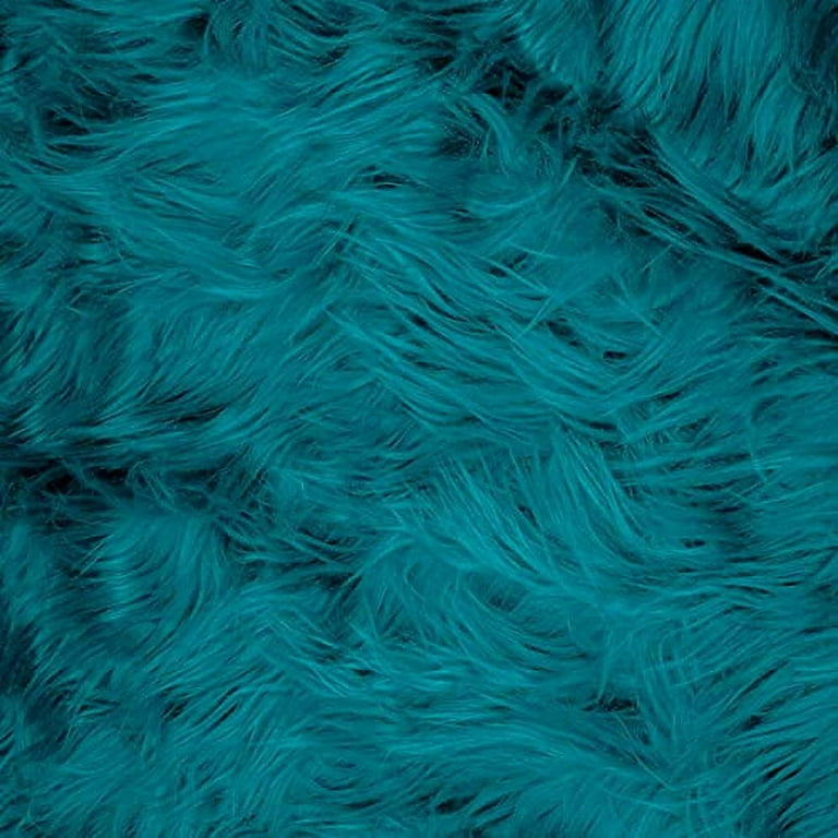 FabricLA Shaggy Faux Fur Square - 20 x 20 Inches Pre-Cut - Use Fake Fur Fabric for DIY, Craft Fur Decoration, Fashion Accessory, Gnome, Hobby - Dk