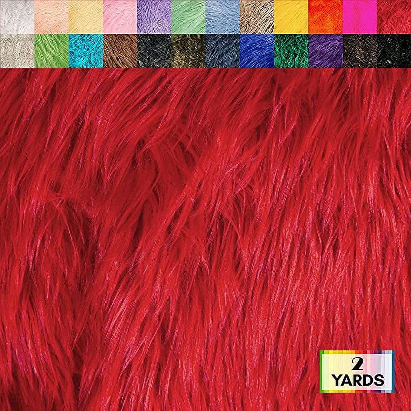 Zahra RED 0.75 Inch Short Pile Soft Faux Fur Fabric for Fursuit, Cosplay  Costume, Photo Prop, Trim, Throw Pillow, Crafts 10177 