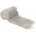 thumbnail image 1 of FabricLA Shaggy Faux Fur Fabric Trim 60 x 2 inch Ribbon - Platinum Gray, 1 of 8