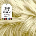 thumbnail image 1 of FabricLA Faux Fur Fabric Fluffy Fuzzy Fake Fur | Faux Fur Fabric by The Yard, Banana, 1 Yard, 1 of 7