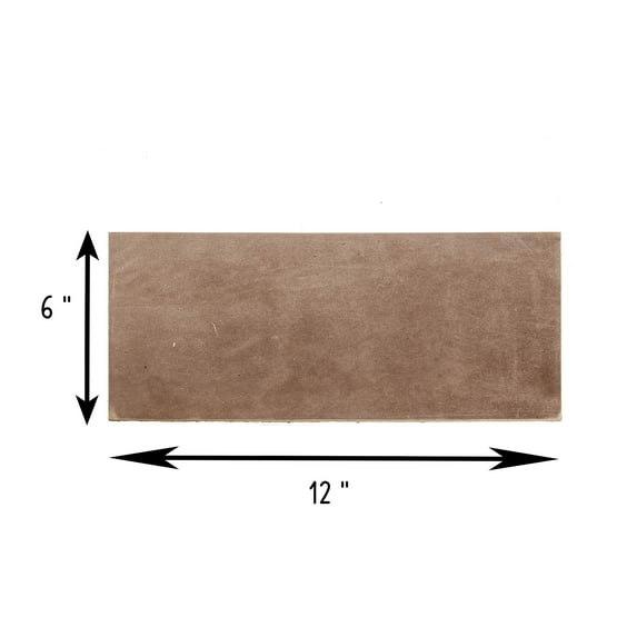 FabricLA Tooling Leather Rectangles | Crafting Heavy Weight Full Grain Cowhide (2.8-3.00mm) 6X12 - Tobacco